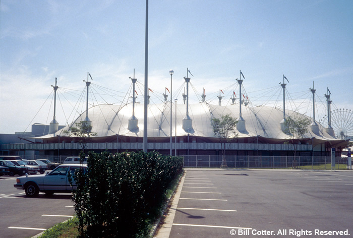 USA pavilion from parking lot