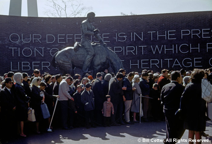 Lincoln on horseback statue