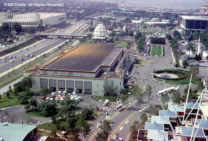 Aerial view of the New York City Pavilion