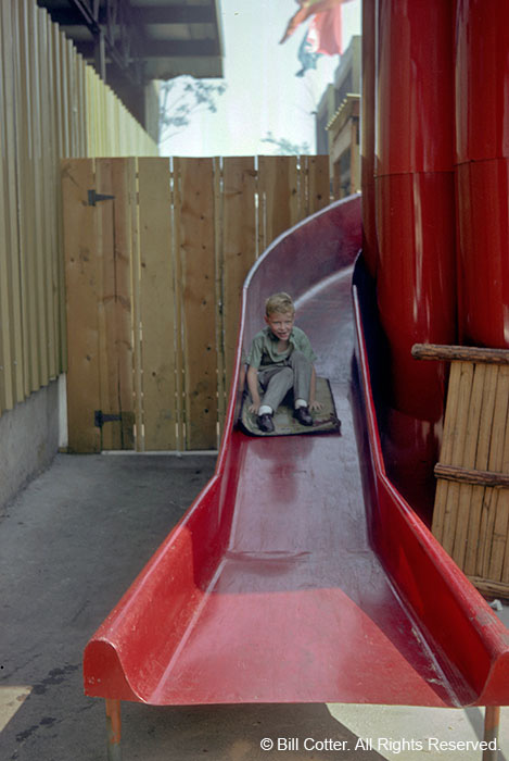 Play area - silo and slide