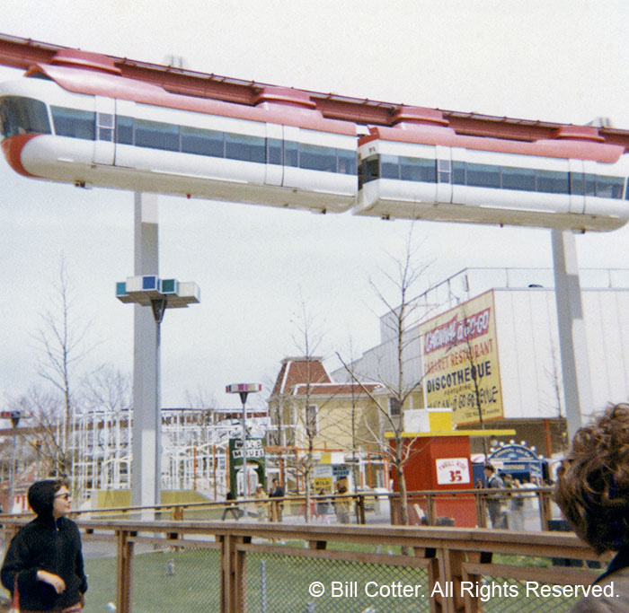 Monorail passing Carnival