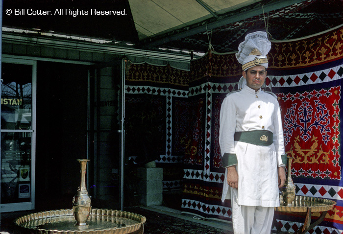 Pakistan - Doorman at restaurant